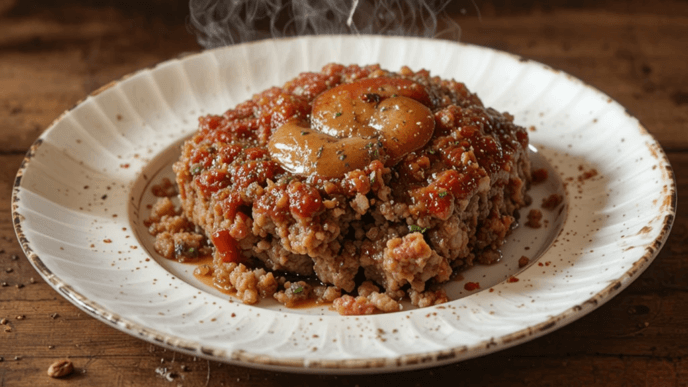 Stuffed Meatloaf on the Stovetop