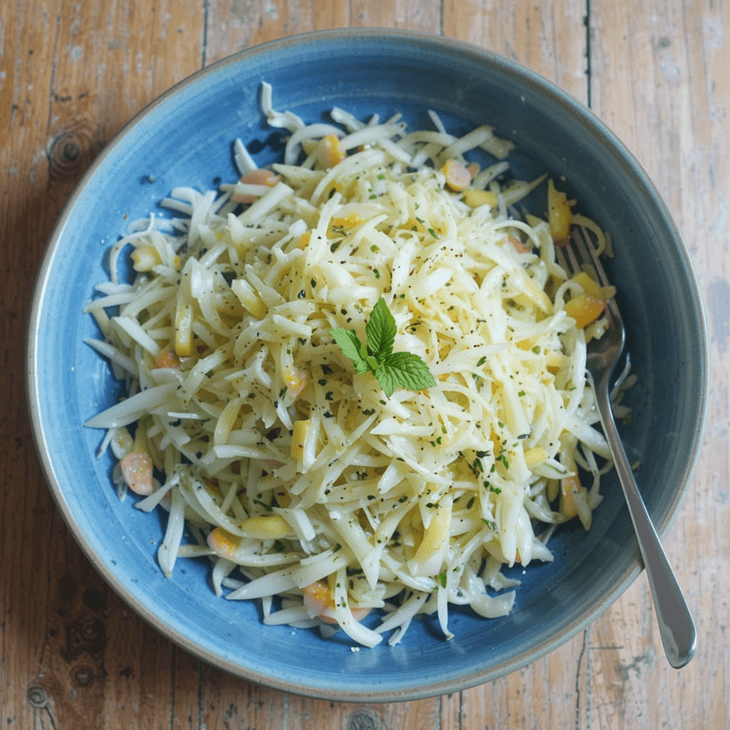 Fennel Slaw with Mint Vinaigrette