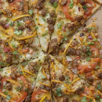 Pan Taco Pizza