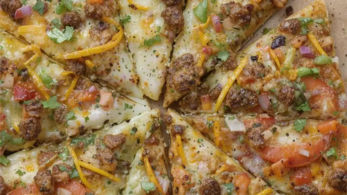 Pan Taco Pizza