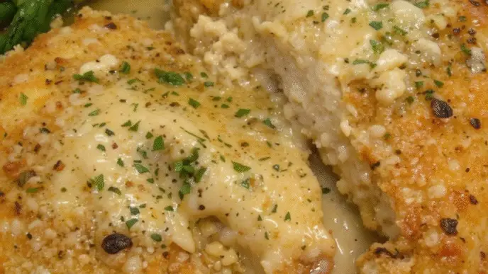 Parmesan Crusted Chicken with Creamy